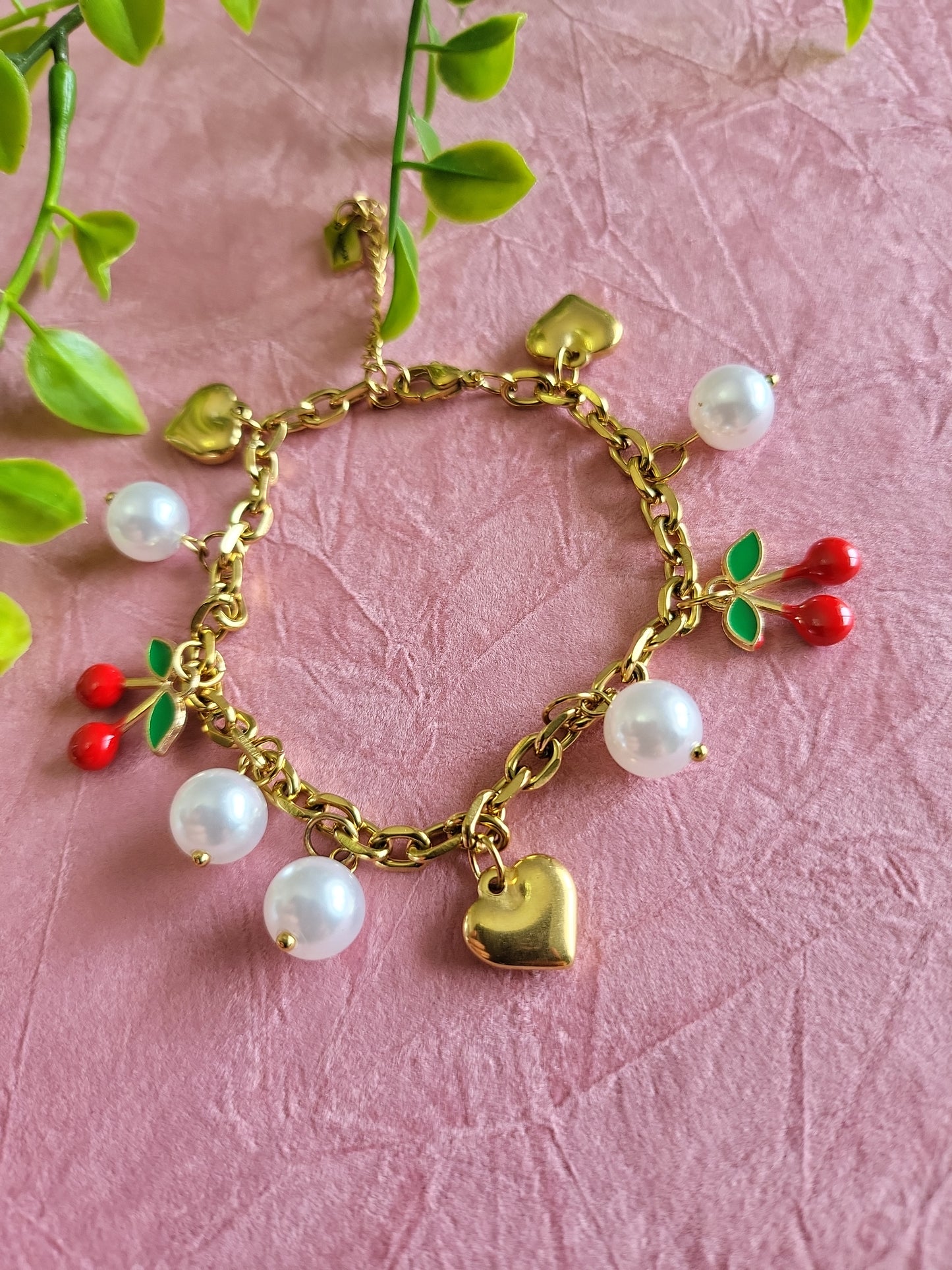 Cherry Charm Bracelet