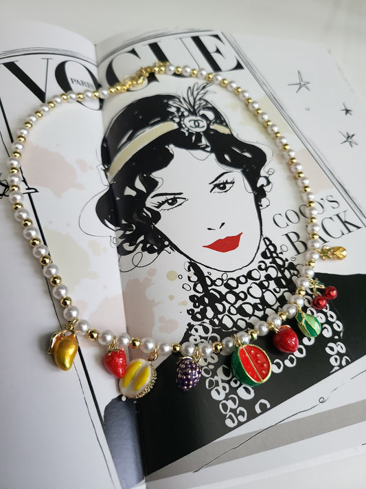 Pearls & Fruit Charms